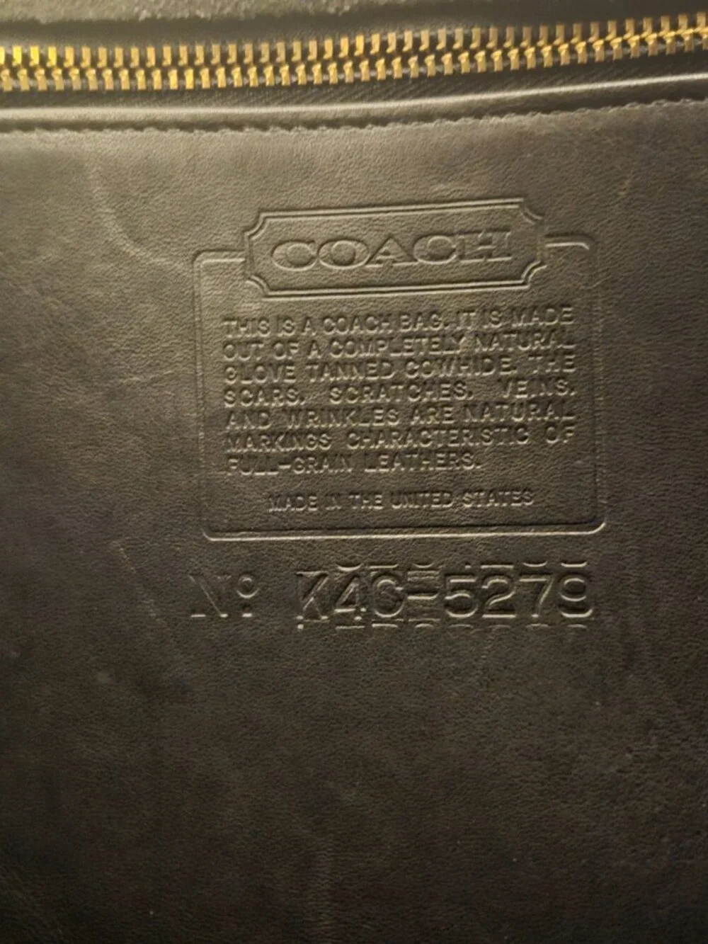Vintage Black Coach Briefcase